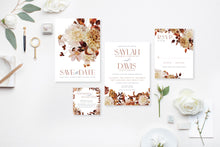Load image into Gallery viewer, Fall Garden Wedding Invitation Suite
