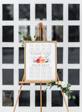 Load image into Gallery viewer, Rustic Summer Chic Wedding Seating Chart

