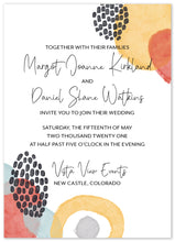 Load image into Gallery viewer, Modern Shapes Wedding Invitation Suite
