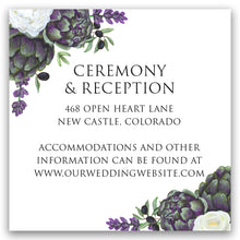Load image into Gallery viewer, Floral Artichoke Wedding Invitation Suite
