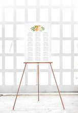Load image into Gallery viewer, Spring Floral and Citrus Wedding Seating Chart
