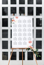 Load image into Gallery viewer, Sweet Pink Floral Wedding Seating Chart

