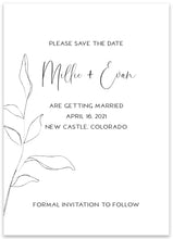 Load image into Gallery viewer, Beautiful Modern Minimalist Wedding Invitation Suite
