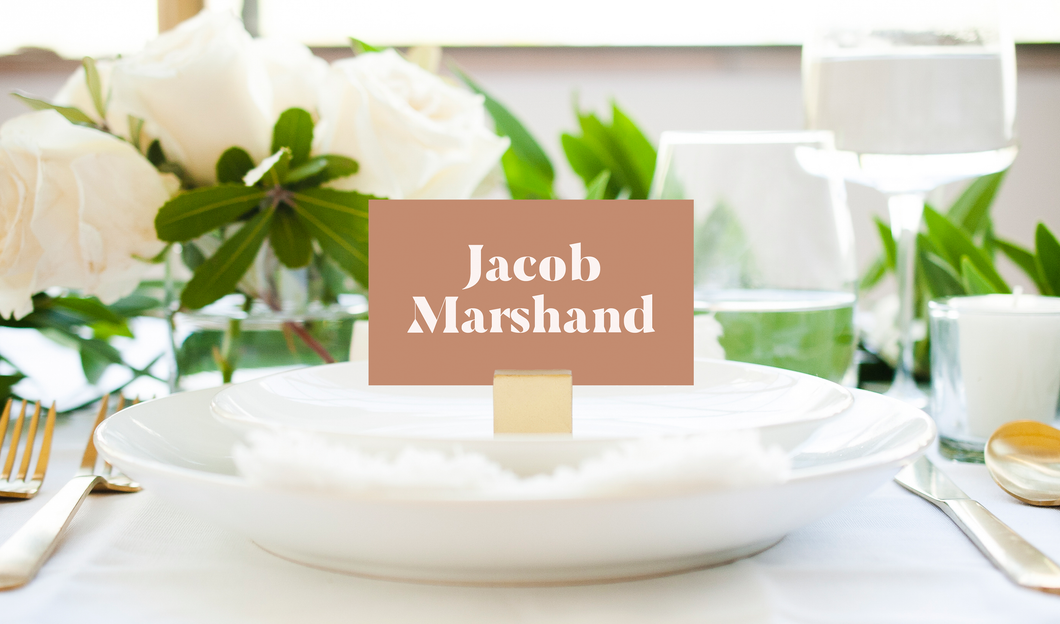 Pink Paradise Wedding Place Cards