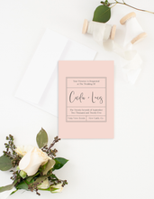 Load image into Gallery viewer, Elegant Blush Wedding Invitation Suite
