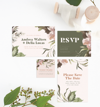 Load image into Gallery viewer, Pink Paradise Wedding Invitation Suite

