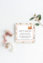 Load image into Gallery viewer, Fall Floral Wedding Invitation Suite
