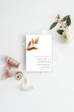 Load image into Gallery viewer, Fall Floral Wedding Invitation Suite
