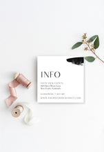 Load image into Gallery viewer, Minimalist Chic Black and White Wedding Invitation Suite
