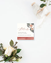 Load image into Gallery viewer, Terracotta Tropical Wedding Invitation Suite
