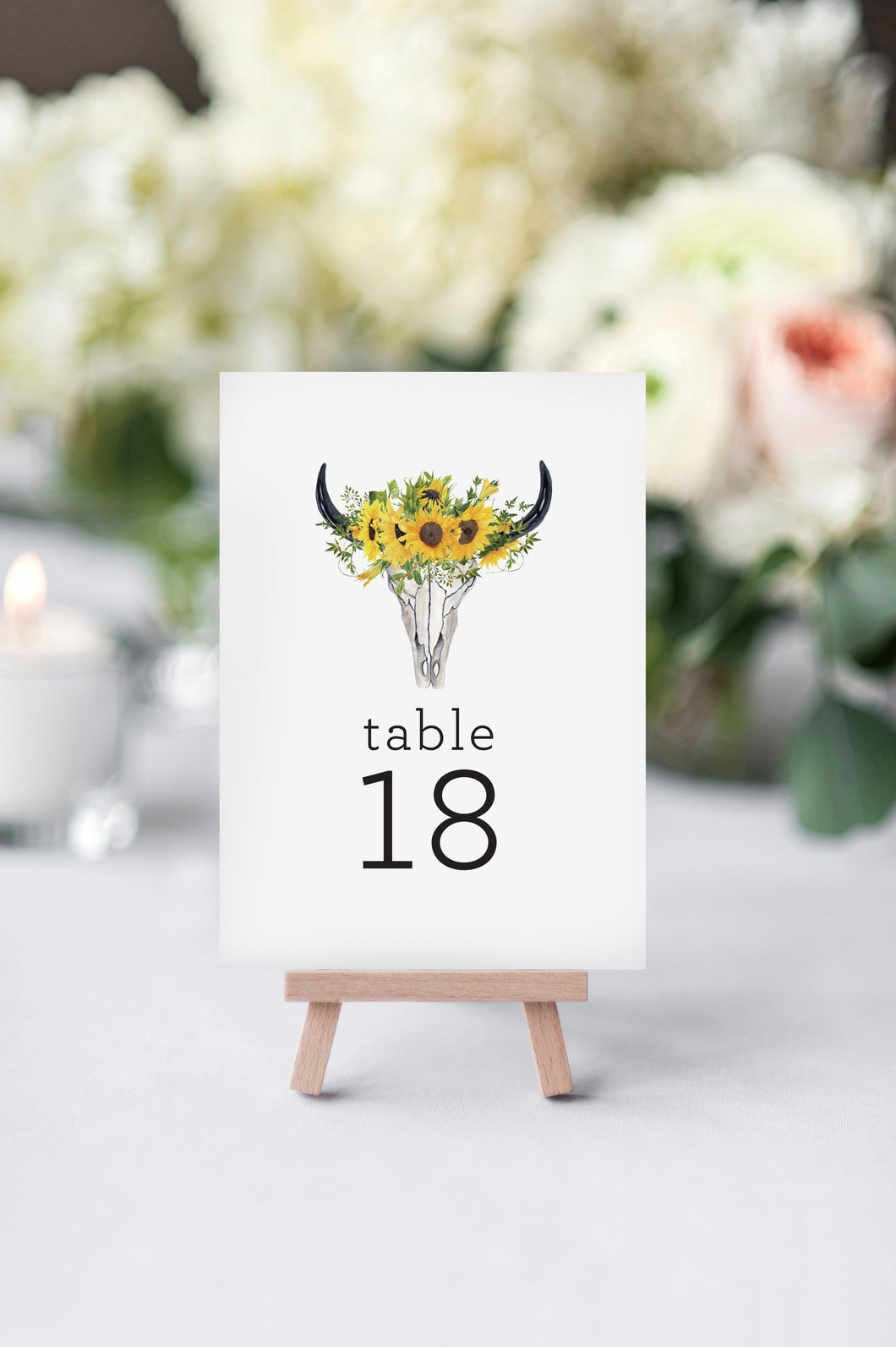 Country Chic Wedding Table Numbers