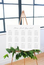 Load image into Gallery viewer, Minimalist Floral Wedding Seating Chart
