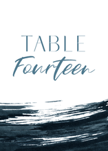 Load image into Gallery viewer, Elegant Navy Blue Wedding Table Numbers
