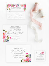 Load image into Gallery viewer, Wildflower Watercolor Wedding Invitation Suite
