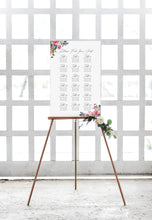 Load image into Gallery viewer, Wildflower Watercolor Wedding Seating Chart
