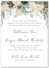 Load image into Gallery viewer, Romantic Blush and Sage Floral Wedding Invitation Suite
